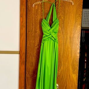 Neon green prom/formal dress
